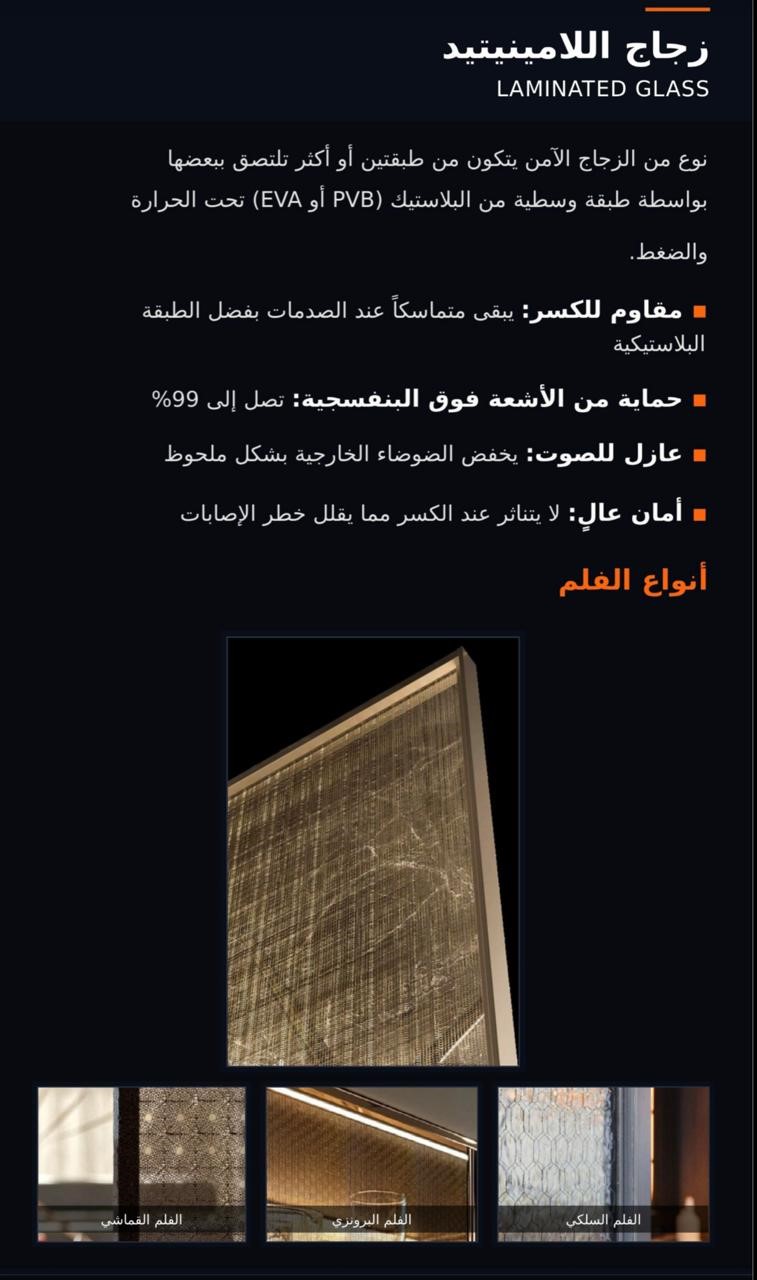 زجاج لامنيتيد
